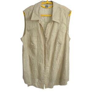 Linen Sleeveless Women's Top